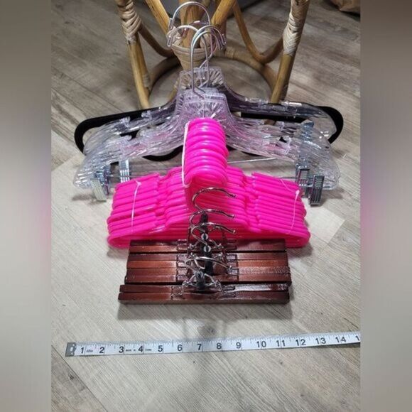 Hanger and Clothespin Bundle W/kid Multicolor Closet Storage LN - Picture 14 of 14